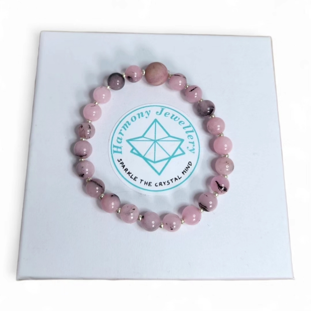 6 mm Pink Opal bracelet
